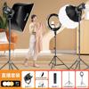 Luz de Fotografía de Alta Potencia Ruifutu 300W Led Luz de Relleno para Transmisión en Vivo Luz Suave Profesional de Estudio Fotográfico Bola de Luz Ambiental