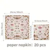 Nuevos Platos de Papel y Vasos de Papel Estilo Vaquero Occidental Rosas de Amazon Vajilla Desechable Decoración para Fiesta Festiva Pancarta Mantel
