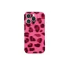 Rojo Vino Estampado de Leopardo Aplicable para Funda de Teléfono Película Apple 18promax Retro Gama Alta 17/16 Huawei Xiaomi 15