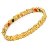 Pulseiras Populares Transfronteiriças Europeias e Americanas para Homens e Mulheres, Pulseiras Magnéticas em Formato de Peixinho e Espiga de Trigo, Pulseiras de Casal em Metal, Tornozeleiras e Joias