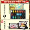 Pigmentos Chineses Sólidos Mali 24 Cores, Especial para Iniciantes, Conjunto de Pigmentos para Pintura Chinesa de Paisagem 12 Cores