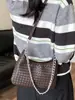 Shuai Mi Jia 2026 Nueva Bolsa de Hombro de Gran Capacidad para el Trabajo, Bolso Cruzado de Hombro Único de Moda con Patrón Tejido Casual Simple