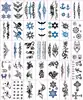 Adesivos de tatuagem masculinos atacado à prova d'água duradouros simulação braço tornozelo totem de personalidade tatuagem adesivos de tatuagem com caracteres chineses em estoque