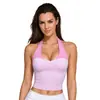 Chaleco Deportivo de Bloques de Color Patchwork Transfronterizo de Comercio Electrónico Europeo y Americano Ropa de Yoga para Mujer Top Versátil de Fitness Pilates con Almohadillas en el Pecho