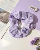 Gomas para el Cabello con Textura Arrugada Floral Frutal Lindo Bloqueo de Color Cuerdas para el Cabello para Cola de Caballo Suministro al por Mayor Directo del Fabricante