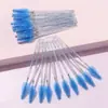 Set de Cepillo Desechable para Pestañas y Peine para Cejas Estilo Tiktok, Mango de Plástico de Cristal Transparente, Herramientas de Belleza Coloridas