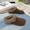 Lenço de Cabeça Tendência de Temperamento Meias Chinelos Sapatos Preguiçosos Femininos para Exterior 2026 Outono Novo Retro Bico Quadrado Mules Birkenstock