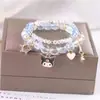 Libro Caperucita Roja Mismo Estilo Estudiante Pulsera de Glaseado de Palomitas de Maíz Hecha a Mano con Cuentas Dibujos Animados Cristal Pulsera Infantil Venta al por Mayor Cajas de Regalo