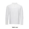 Polo de moletom de manga comprida com toque de nuvem, confortável e versátil, top casual masculino ligeiramente oversized, camisa masculina estampada para negócios