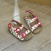 Pantuflas de Diseño Único Estilo Birkenstock con Punta Abierta, Nuevo Modelo de Verano, Lindas Sandalias Planas de Playa Estilo Hada con Lunares para Niñas