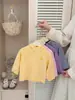 Sudadera con capucha a rayas para bebé, ropa de otoño para niños, sudadera ligera casual de punto, top versátil estilo coreano para bebé, prenda base