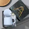 Caneca de Grande Capacidade para Uso Doméstico, Copo para Casal, Caneca de Cerâmica para Café, Caneca de Pedra com Cor sob Esmalte, Xícara de Chá