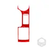Adecuado para Nissan 350z panel de instrumentos de marcha botón del volante elevador salida de aire fibra de carbono roja