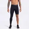 Mallas de compresión deportivas para hombre europeas y americanas, secado rápido, alta elasticidad, con bolsillos, pantalones de compresión para correr, disponibles en varias longitudes, pantalones de fitness personalizados