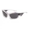 Gafas de Sol de Tecnología Futura Cyberpunk Personalidad Europea y Americana Forma Cóncava Gafas de Sol con Forma de Viento Moda Gafas de Sol para Hombres y Mujeres