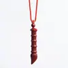Haz que los niños se enamoren del aprendizaje Wenchang pluma colgante de cinabrio collar de pluma ser no. 1 colgante regalo joyería