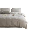 Juego de Cama de Cuatro Piezas de Algodón Puro Espesorado Cepillado Clase A de 60 Hilos, Juego de Sábana Plana y Sábana Ajustable con Jacquard Tridimensional Lavado de Lujo Ligero