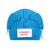 Loverboy Mismo Estilo que Wang Hedi Gorro Orejas de Cerdo Gato Tejido Gorro de Lana Coreano Nicho