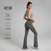 Pantalones de Yoga Acampanados Aimp Cross-Border Ejercicio Pilates Glúteo de Melocotón Leggings de Fitness para Levantar Glúteos para Mujer