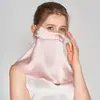 Verano Nuevo 16mm Mascarilla de Seda Mascarilla de Ácido Hialurónico Protección del Cuello Anti-UV Mascarilla de Seda Mascarilla Facial