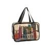 Bolsa Cosmética Gris Semipermeable Bolsa de Tocador de PVC Bolsa de Almacenamiento de Viaje Impermeable Gran Capacidad Portátil Bolsa Cosmética Almacenamiento