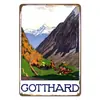 Putian Estilo Americano Metal Parede Pendurado Pintura de Paisagem Decoração de Parede Enfeites de Parede Pendurados Decoração de Parede de Casa Colorido Venda Direta