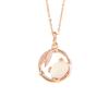 Colar de prata de lei s925 com design criativo e moderno de bambu e panda para pescoço feminino, senso de design de nicho, temperamento de celebridade da internet, cravejado com calcedônia branca
