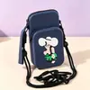Bolsa de almacenamiento portátil para viajes al aire libre, riñonera para teléfono cruzada, monedero de silicona, tarjetero, organizador de auriculares y lápiz labial