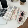 Bolsa para Óculos Cosméticos Desenho Animado Ins Portátil Acolchoada com Algodão Anti-Pressão Bolsa para Óculos de Sol Bolsa para Cosméticos de Óculos de Sol Bolsa Portátil para Óculos