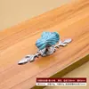 Maçaneta Desenho Animado para Portas de Móveis e Armários, Gavetas de Armário, Guarda-roupa Liga de Alumínio Alça Artística, Azul Moderno Minimalista Maçaneta de Furo Único