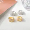 Amazon Venta Caliente Transfronteriza Pendientes de Diamantes de Tres Filas, Pendientes Femeninos y Exquisitos, Pendientes de Cobre Incrustados con Circonita, Venta al por Mayor de Pendientes