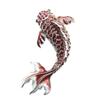 Moda Coreana Vintage Broche de Peixe Dourado Gota de Óleo Pintada Animal Étnico Personalizado Acessórios de Corsage Peixe Koi