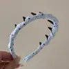 Pente de Dentes de Bolinhas Estilo Francês Fita de Cabelo Alta Simples Versátil Faixa Fixa Doce Delicada Emagrecedor Facial Acessório de Cabelo Modelo Novo