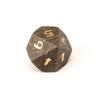 Suministro directo de fábrica poliedro de veta de madera negra natural mesa DND tour mazmorras y mazmorras juego casual dados traje Z09
