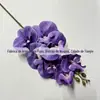 Orquídea Borboleta Artificial Pequena de 7 Cabeças, Material de Flor Decorativa Estilo Europeu, Cores de Outono, Flores Artificiais Atacado para Casamento e Hotel