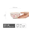 Conjunto Retro Chinês de Tigela e Prato para Uso Doméstico, Presente, Jantar de Reunião, Louça de Cerâmica Atacado, Tigela de Arroz, Tigela de Legumes, Tigela Redonda para Sopa