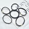 Banda Elástica de Goma Negra Banda de Goma Banda Redonda para el Cabello Cuerda para el Cabello Cuerda para el Cabello Accesorios de Bricolaje Tocado Hecho a Mano Accesorios para el Cabello Material