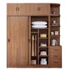 Yin Yu Puerta Corredera de Madera Maciza Armario Infantil Dormitorio del Hogar Apartamento Pequeño Gabinete Simple Para Alquilar Perchero