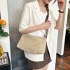Moda Nuevo Diseño de Costuras en Color Contraste Bolso Bandolera 2024 Nuevo Bolso de Mujer Moda Versátil Bolso de Hombro Simple
