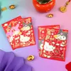 Año del Caballo Nuevo Lindo Estilo Antiguo Estilo Chino Auténtico Sanrio Dibujos Animados Sobre Rojo de Año Nuevo Estampado en Caliente Dinero de la Suerte de Año Nuevo para Niños