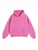 Nueva colección de otoño e invierno para hombre y mujer: Sudaderas y sudaderas con capucha de corte holgado, forradas de forro polar, modernas, con hombros caídos, de color liso, disponibles en stock para venta al por mayor y uso casual.