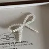 Pinza para el Cabello de Lazo con Perlas Texturizadas Exquisita Versátil Pinza de Pato con Perlas Pinza BB Accesorios para el Cabello Pinza para el Flequillo Adorno de Estilo Nuevo