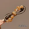 Pinza para el pelo de cuentas estilo coreano para mujer, pinza de tiburón elegante, pinza de torsión, accesorio para el pelo de Yiwu, pasador