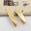 Pinza de pato ovalada lisa estilo coreano pinza para el pelo pinza de tiburón para el pelo pinza floral lateral para flequillo accesorios para el cabello hechos a mano