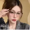 Gafas de montura negra para cejas 54, mismo estilo que Montblanc, adecuadas para hombres y mujeres, se pueden adaptar con lentes graduados, montura grande, efecto adelgazante, gafas de vestir