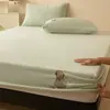 Urso de Pelúcia Urso Ai Lan Lençol de Cama Ajustável de Lã de Leite Espessa Peça Única Cobertor de Cama de Lã Coral Conjunto de Três Peças Protetor de Colchão