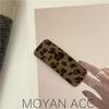Grampo de cabelo estampa de leopardo para a parte de trás da cabeça 2022 Novo da Moda Outono e Inverno Grampo de cabelo Mori Clipe BB lateral Clipe para franja e cabelo solto Mulheres