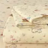 Sábana de Cama de Gasa de Doble Capa Clase A de Verano Pieza Única Sin Algodón Algodón Puro Dormitorio de Estudiantes Colcha Infantil Funda de Almohada Individual Juego de Tres Piezas 2