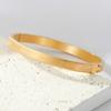 Pulsera de Broche con Patrón de Símbolo de Línea de Amor con Forma Geométrica Simple Creativa Transfronteriza Joyería de Pareja para Combinar con Todo