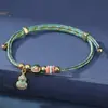 Pulseras de Cuerda Coloridas del Festival del Bote del Dragón, Colgantes Iridiscentes de Dibujos Animados de Tamales de Arroz, Pulseras Ajustables Trenzadas Brillantes y Joyería